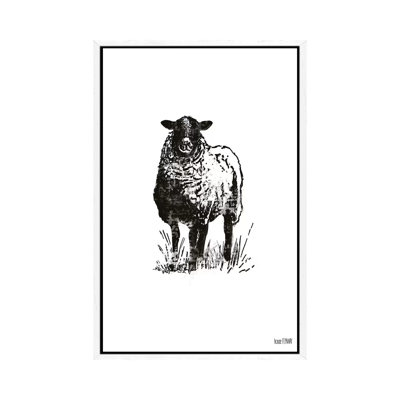 Farmhouse Sheep by House Fenway - Painting on Canvas