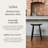 Maven Lane Luna Backless Wooden Kitchen Stool-92610973-120617271-93051216