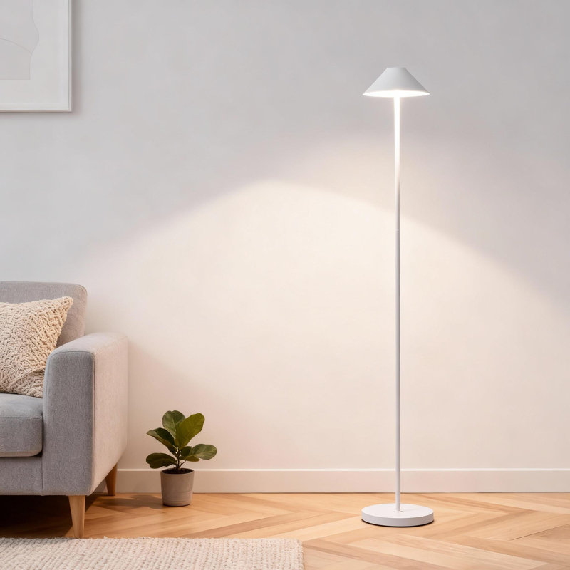 Ensemble de lampes sur pied Modern Modern - 59 po de hauteur, design minimaliste noir pour le salon et la chambre à coucher