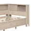 Lit de jour simple en bois avec espace de rangement, 3 tiroirs, blanc antique, solide, sans sommier blanc, bois massif, nécessaire-1846694858