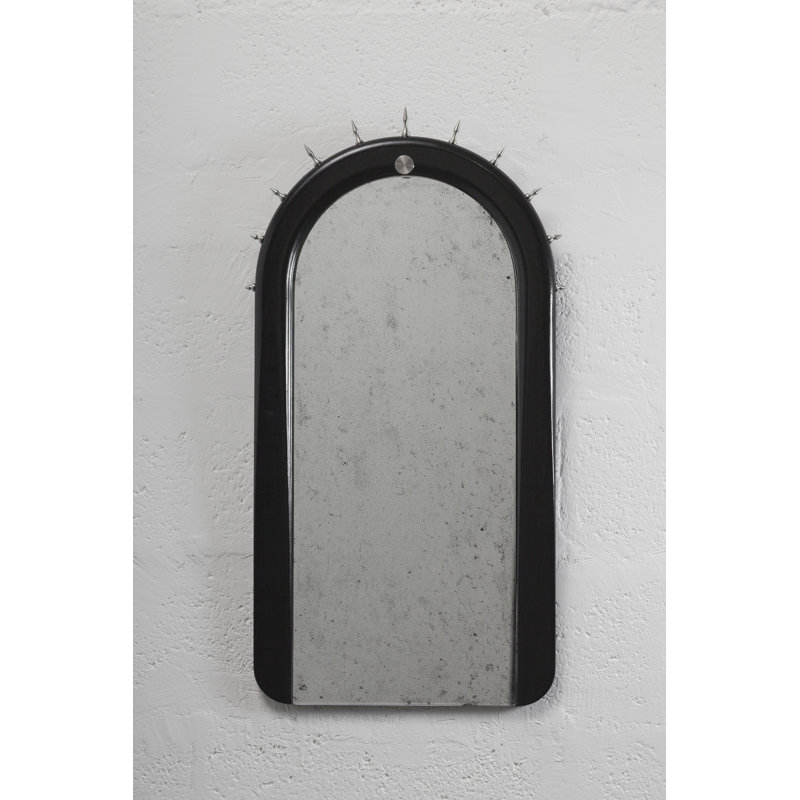 Sitiera Solid Wood Wall Mirror, Silver