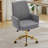 Mid-Back Liftable Office Chair, Striped Fabric, And Ergonomically Designed, Is An Excellent Choice For Working, Studying Or Relaxing. The Mid-Back Design Provides A Better Sitting Experience.Gray-933280472