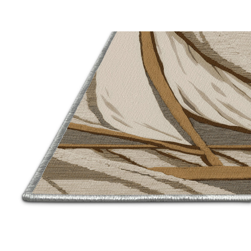 Washable Canvas sails Nautical Area Rug, Rectangle 6' x 9'