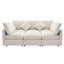 Canapé modulaire 86,6 po Canapé modulaire en U Canapé-lit Canapé en L avec repose-pieds mobile et deux ports USB pour le salon (ancien SKU: N719S001680A), beige-129574492-129574493