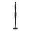 Grande sculpture en polystone noire avec silhouette nervurée et corps scintillant-667681140
