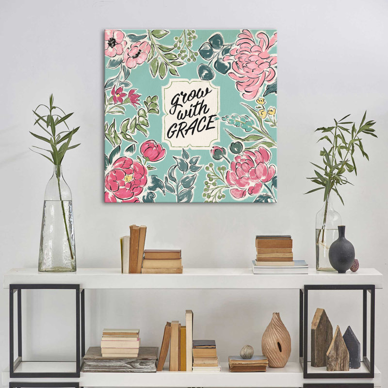 "Live in Bloom IV" par Janelle Penner, reproduction sur toile, H 30 po x l 30 po