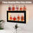 48" LED Lit 2-Tier Liquor Bottle Shelf, Wall-Mounted Display with App & Remote, 16 Colors + 4 Modes, Timer for Home Bar or Commercial Use