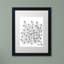 « simple fleur doodle », impression sur toile encadrée-19607724-19607725