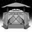 Pavillon de jardin Starry Sky Top 12 x 12 avec fenêtres en filet et parois latérales-104885078