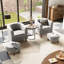 Fauteuil demi-tonneau rembourré avec repose-pieds 27,4 po Torince-961691188-961691189