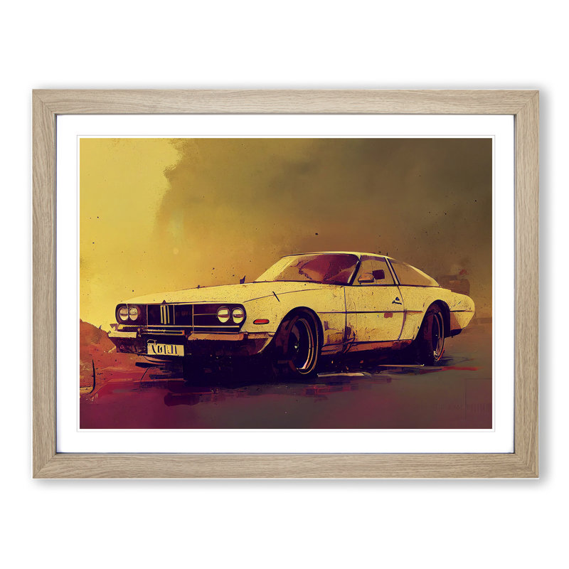 Concept Car Vol.4 - Framed Print, 34cm H x 46cm W x 2cm D, Oak