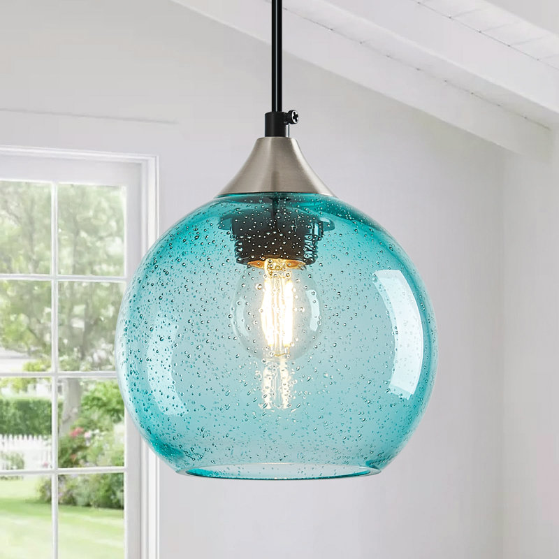 Dariyon 2 - Pack Single Pendant Kitchen Island Lighting Globe Pendant Light Fixtures Modern Pendant Lighting for Kitchen Island Bedroom Living Dining Room Light Fixture