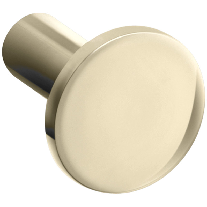 Purist Geometric Cabinet Knob, Vibrant French Gold