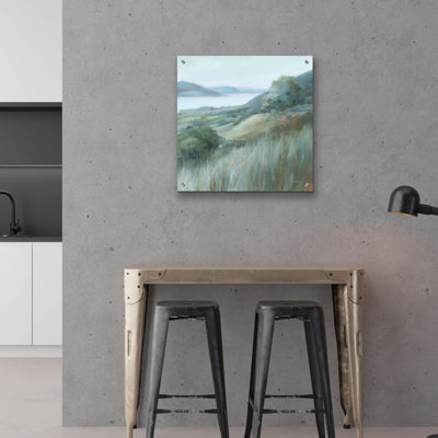  «Stillness Hill» par Danhui Nai, art mural en verre acrylique, 24 po x 24 po