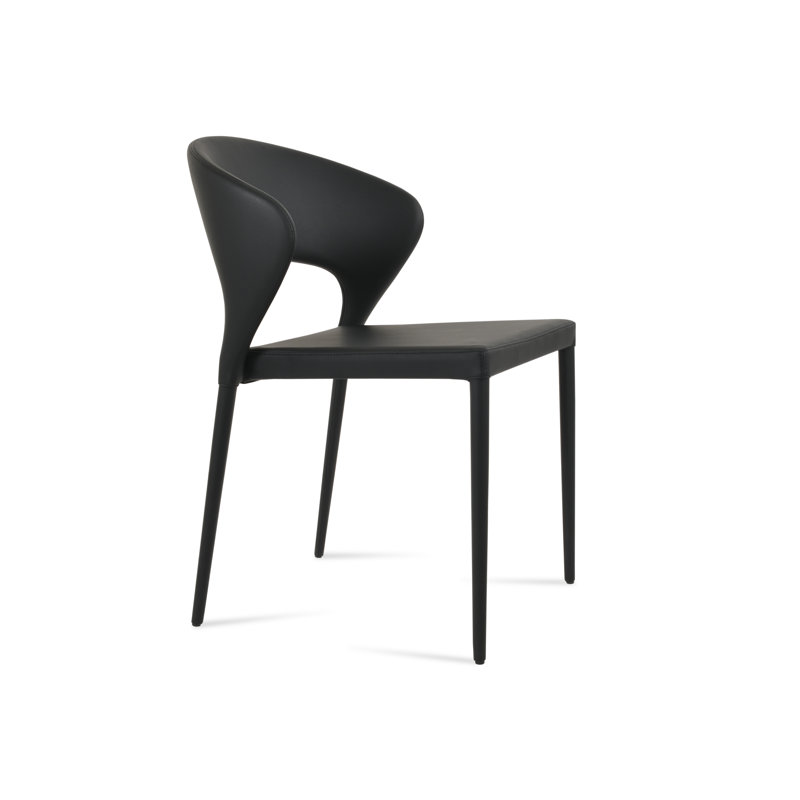 Prada Stackable Side Chair, Black