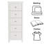 5 - Drawer Rectangle Accent Chest