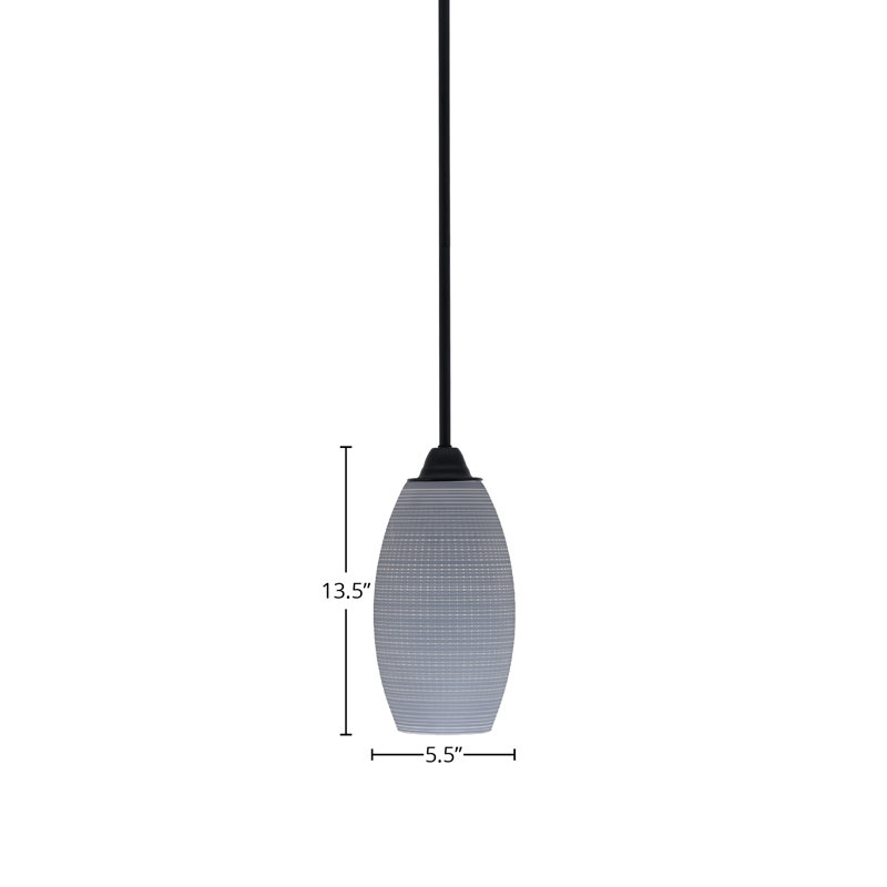 Paramount Stem Hung Pendant, Gray