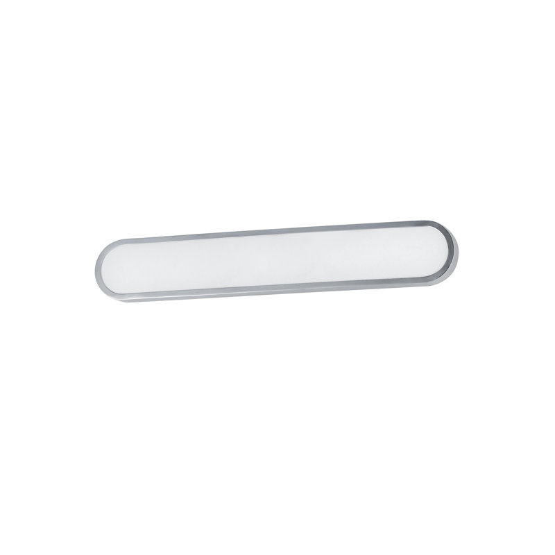 Barre d'éclairage de salle de bain Celise Lamaria, 48", Blanc / chrome poli