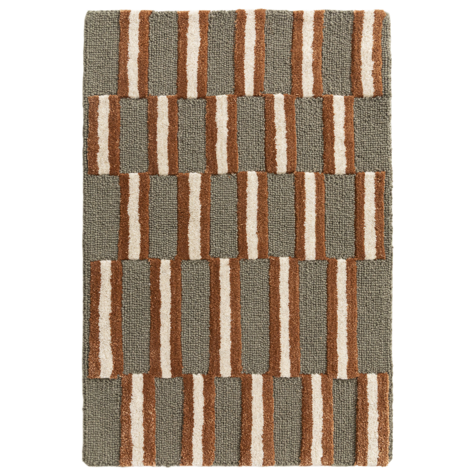 Watson Hand-Tufted Striped Rug, Rectangle 2' x 3'
