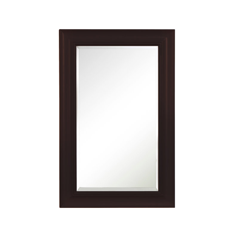 Armoire à pharmacie à fixation en surface avec 4 tablettes réglables Aqueelah, Chocolat