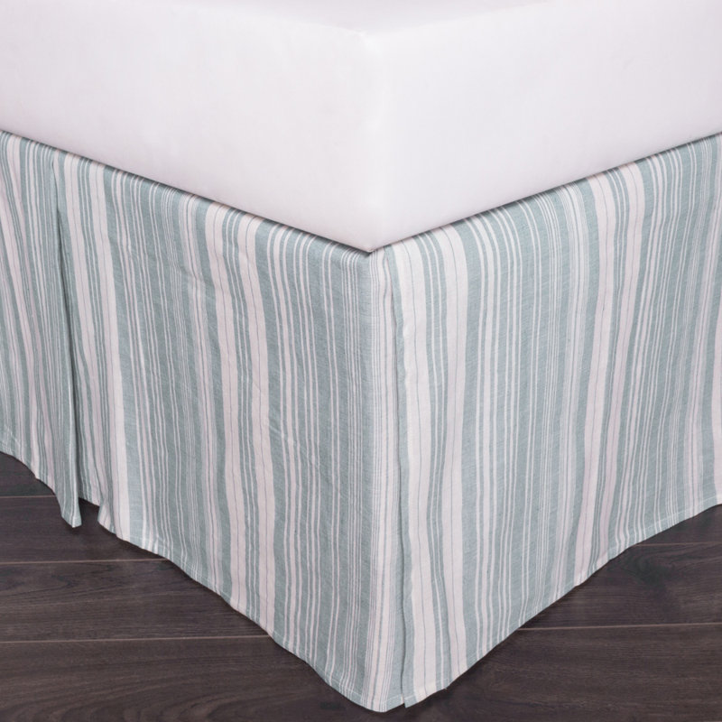 Adion Tailored Wrap Around Bed Skirt - Queen, Queen, Seaglass