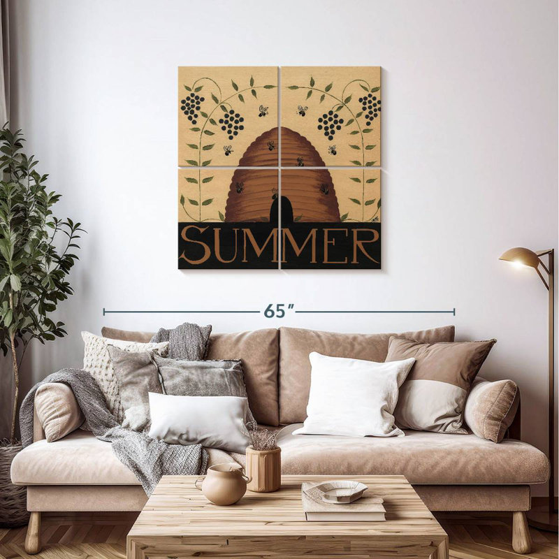 Abeilles d'été Brampt, H 38 po x l 38 po