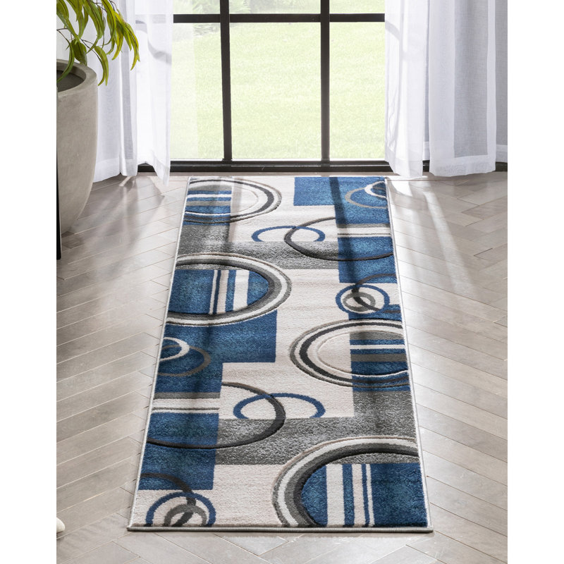 Abstract Rug, Runner 2'7" x 7'3"