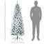 Sapin de Noël artificiel enneigé 6 pi avec 250 lumières DEL et 462 pointes