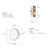 Hunter Opaline Crest 1 Light Medium Sconce Wall Light Fixture-131037786