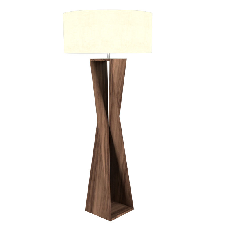 Spin Floor Lamp, American Walnut