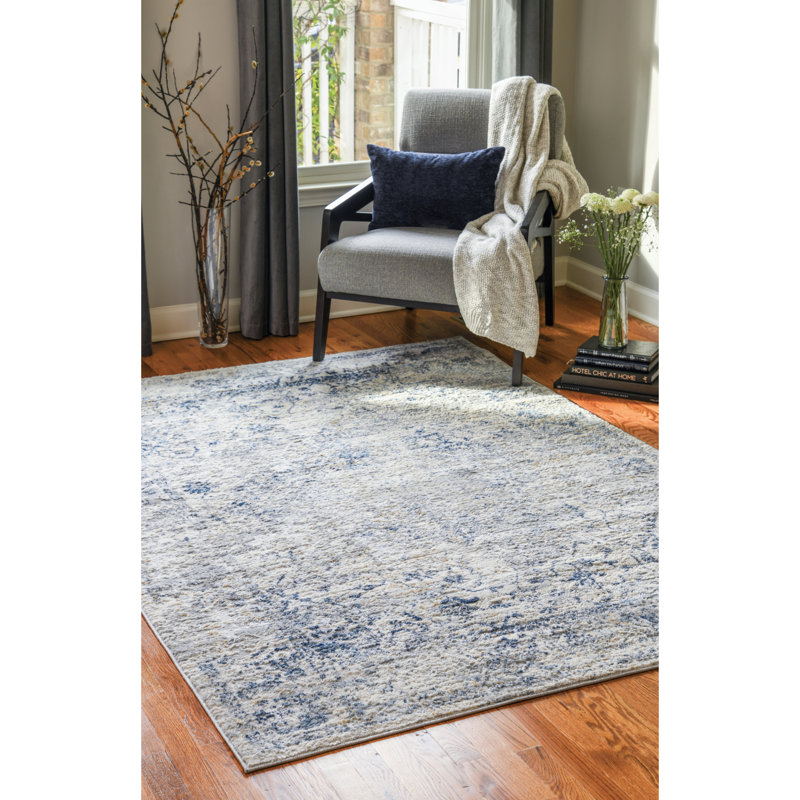 United Weavers Fanka Clark Blue Oversize Area Rug 9'10" x 10'6", Rectangle 9'1" x 13'2"