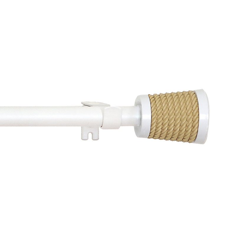 Snyder Adjustable Single Curtain Rod, 28" - 48"