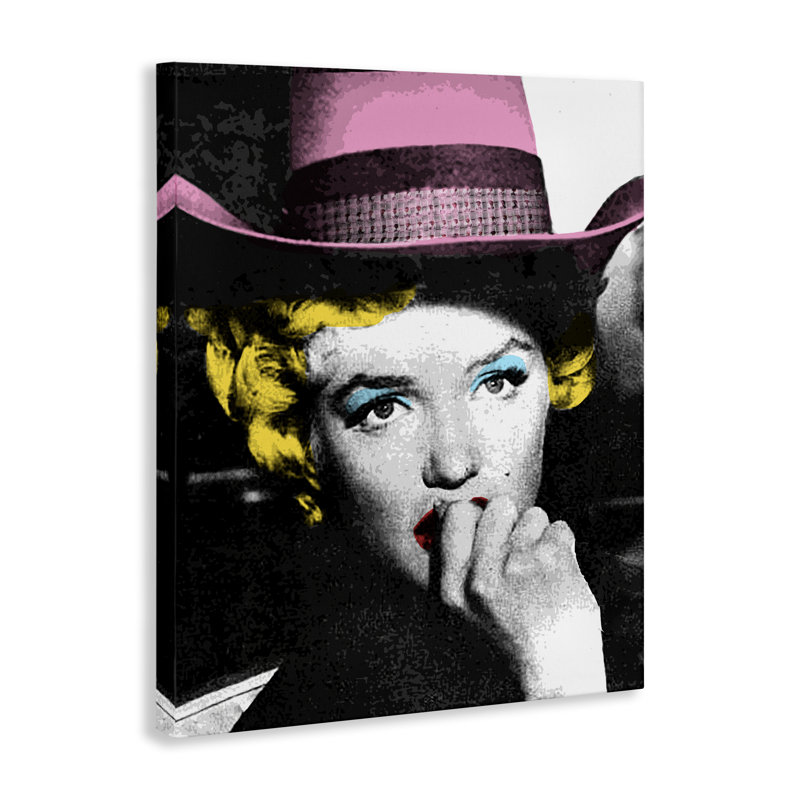 Art mural rétro sur toile, "Pop culture icon" par Daphne Polselli, H 30 po x l 24 po