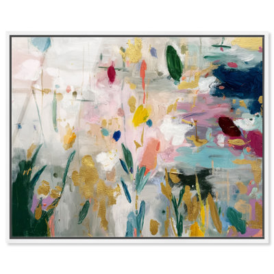 «Vibrant Thicket II», impression murale encadrée à imprimé acrylique par Art Remedy, cadre blanc, 36 x 30