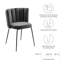 Virtue Performance Velvet Dining Chair Set Of 2 In Black Navy-860966602