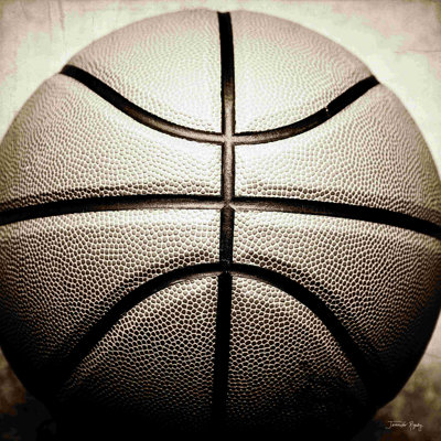 " Vintage Basketball " by Jennifer Rigsby