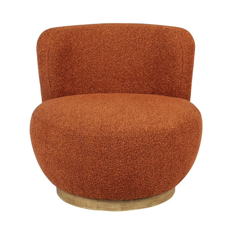 Fauteuil pivotant Maya, Orange