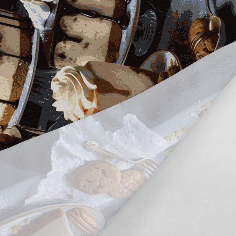 Tapisserie murale «Desserts Cheesecake», 68" x 80"