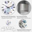 Bouquet d'hiver en fleurs pastel II - Horloge murale traditionnelle-2087119183