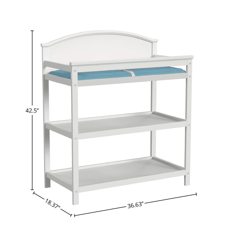 Icarus Solid Wood Changing Table, White