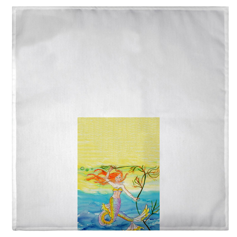 Serviette d'invité en polyester Snowden Mermaid
