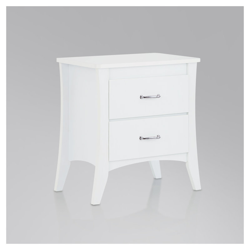 Table d'appoint Babb - table de chevet moderne avec 2 tiroirs et table de chevet