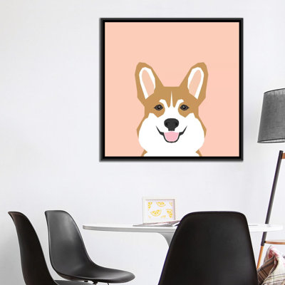 Corgi, impression sur toile tendue