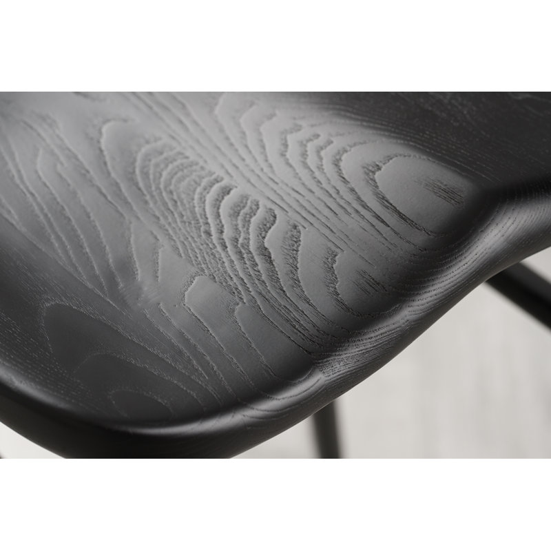 Alma Bar Chair, Counter Stool (25” Seat Height), Matte Black