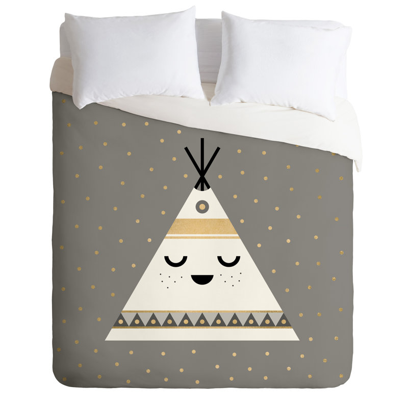 Ensemble de housse de couette petit tipi, Housse de couette simple / simple TG et 1 taie dé