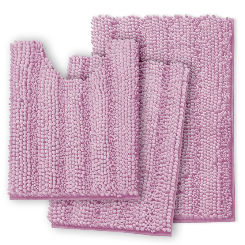 Tapis de salle de bain en microfibre Clara Clark, Lilas