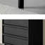 Armoire d'appoint noire élégante et simple