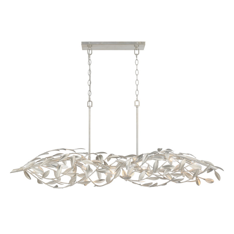Dosch 50.5'' Antique Silver Linear Chandelier