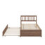 Lit plateforme simple en bois avec lit gigogne Modern Design-1428156607