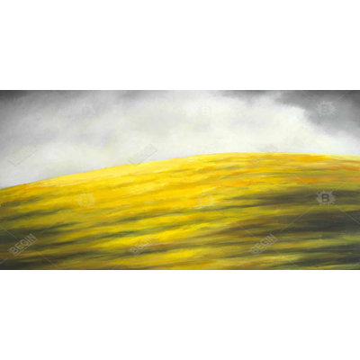Yellow hill - 15.75"x31.50" Desk mat